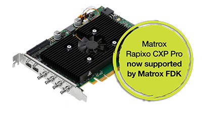 Matrox FDK for Rapixo CXP
