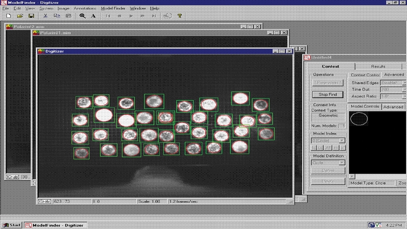 MIL interface showcasing geometric pattern recognition tool with cookies