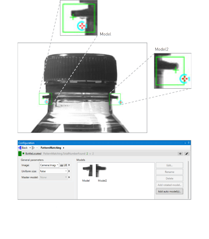 Matrox Design Assistant PatternMatching step