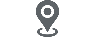 Grey location pin icon