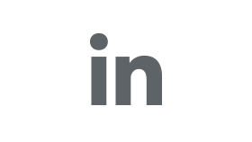 Grey LinkedIn icon