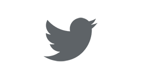 Grey Twitter icon